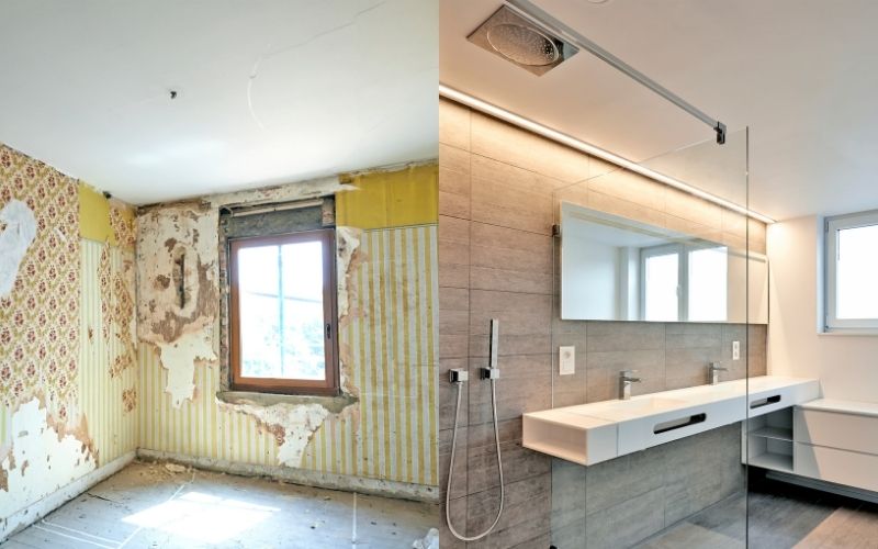Salle de bain rénovée